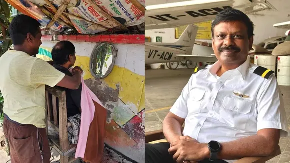 Bihar's most powerful officer, getting hair cut in roadside salon, photos goes viral, Viral photos, viral on internet, cm nitish kumar principal secretary, cm principal secretary dr s siddhartha, ias officer dr s siddhartha, bihar additional chief secretary,