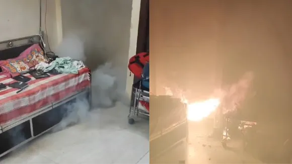 "Viral Video, Viral News, electric bike, electric bike battery, Fire broke out while charging electric bike battery, accident, trending news, social media par viral,