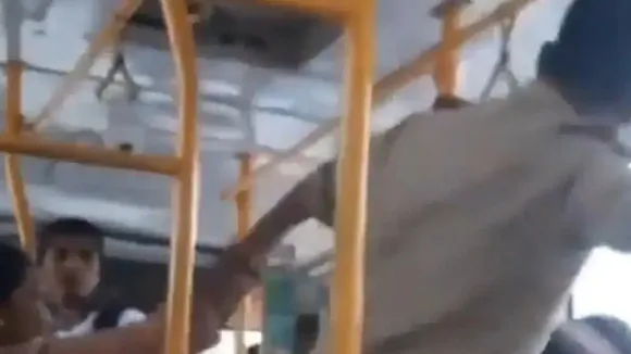 "Bangalore Metropolitan Transport Corporation,Bengaluru bus conductor suspended after video of him hitting woman went viral,Bengaluru Bus Conductor Suspended After attack on woman"
