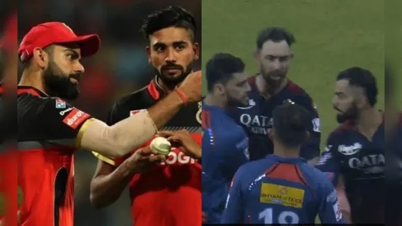 Virat Kohli, Mohammed Siraj, Naveen Ul Haq, RCB