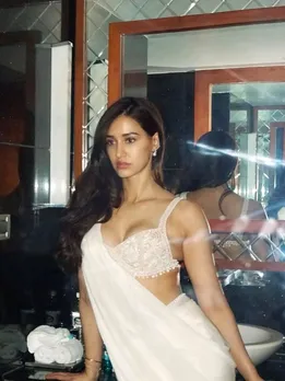 Disha Patani White Saree