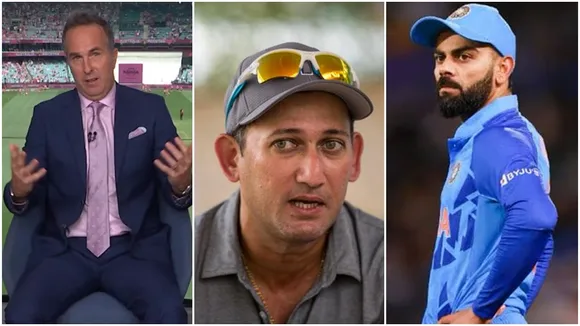 Michael Vaughan, Ajit Aharkar, Virat Kolhi