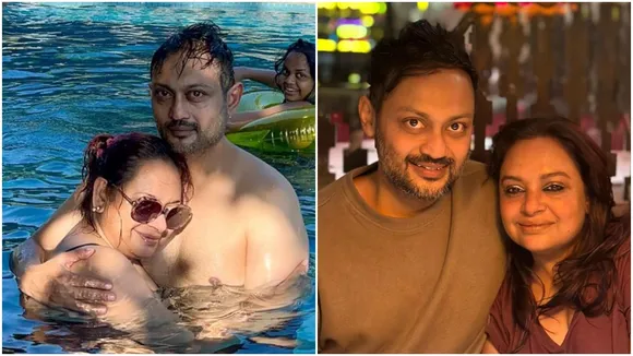 Birsa Dasgupta with bidipta chakraborty swimming pool tollywood news
