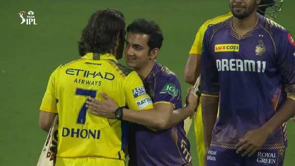 Dhoni, Gambhir, CSK vs KKR
