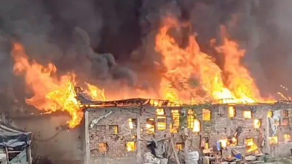 kolkata dum dum slum fire