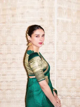 Aditi Rao Hydari Green Saree