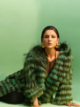 Shehnaaz Gill Fur Coat