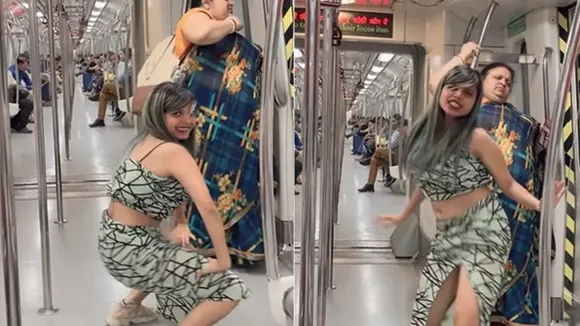 Obscene Dance,Delhi Metro,,Woman dance Inside Delhi Metro,Woman dancing inside Delhi Metro,Delhi Metro controversy,Woman dance In Metro,dance viral video,Dance,dance in metro,dance in metro viral,Dance in metro viral video,Delhi,Instagram reel,Video shoot inside metro,Bhojpuri songs,Latest Bhojpuri songs,Girls Dance videos,Dance videos,Viral News,Viral Video,womans obscene dance performance in delhi metro