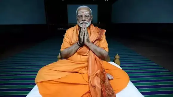 Narendra Modi,modi meditation,Vivekananda Rock Memorial
