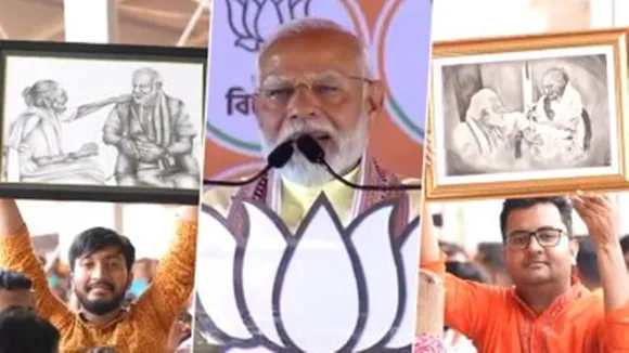 Pm modi, pm modi mother, hoogly, pm modi rally, west bengal, emotional, pm modi portrait, Election News