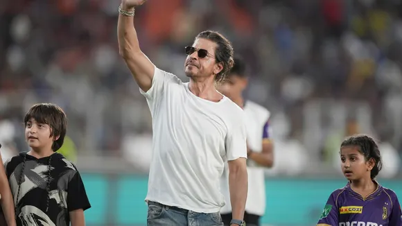 Shah Rukh Khan and family headed to Chennai to attend the IPL final match between his Kolkata Knight Riders and Sunrisers Hyderabad at the Chepauk Stadium.