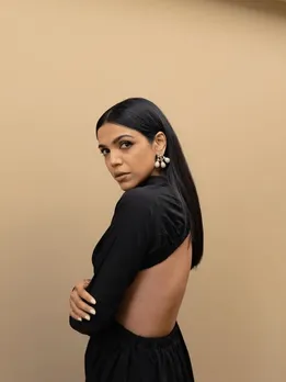 Shriya Pilgaonkar Black Backless Dress