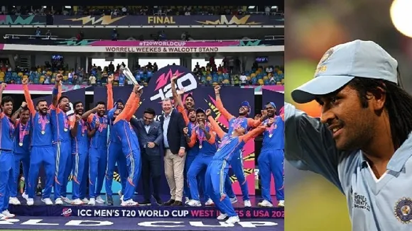 MS Dhoni reaction after Team India wins t20 World Cup