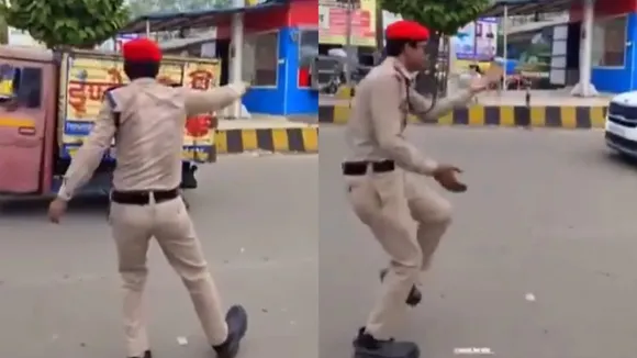 Viral Video, Viral News, Viral Home guard of Bareilly, Bareilly Home guard Video, Home guard control traffic in different style, Bareilly viral video,