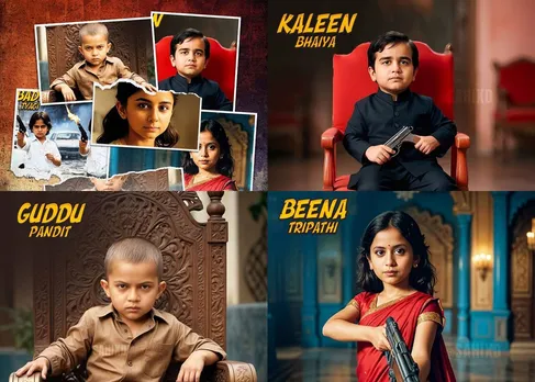AI Image of Mirzapur Actors as Child