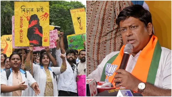 BJP protest on RG kar incident