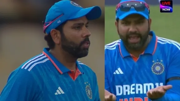 Rohit Sharma angry