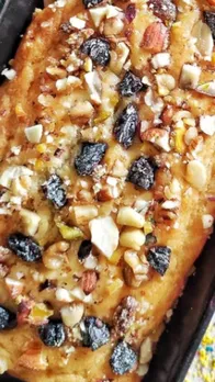 eggless dry fruit cake recipe