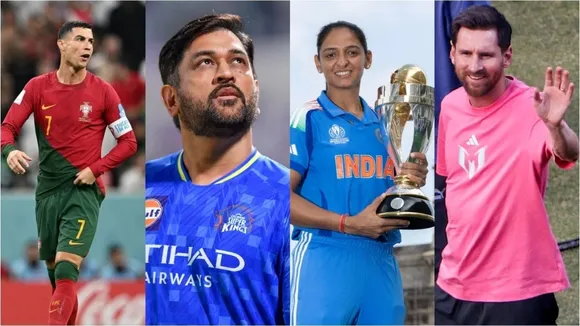 Lionel Messi Ronaldo MS Dhoni