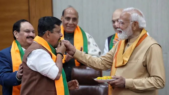 Nitin Nabin and PM Narendra Modi during a political event representing the new age of BJP