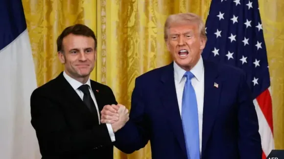 donald trump with Emmanuel Macron | donald trump | Emmanuel Macron | france president