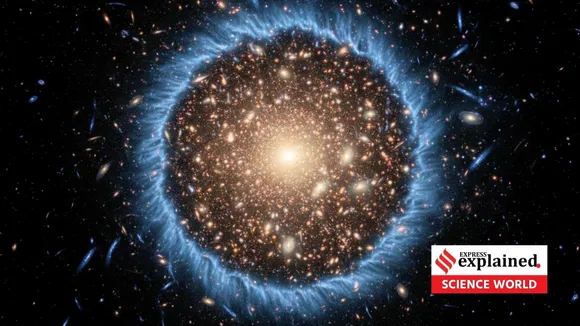 ડાર્ક મેટર રિંગ બ્રહ્માંડનું મોટું રહસ્ય નાસા હબલ ટેલિસ્કોપ - dark matter ring discovery universe mystery nasa Hubble Telescope