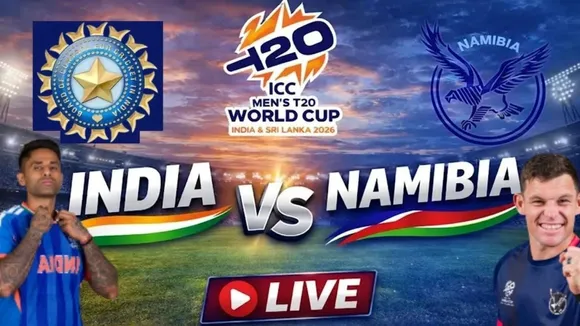 India vs Namibia T20 World Cup 2026 live match updates in Gujarati
