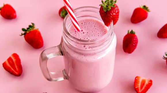 Valentines Day Special Strawberry Shake Recipe