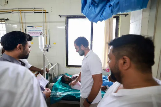 રાહુલ ગાંધીની ‘ભારત જોડો યાત્રા’માં દુર્ભાગ્યપૂર્ણ ઘટના, 4 કાર્યકરોનો જીવ માંડ માંડ બચ્યો