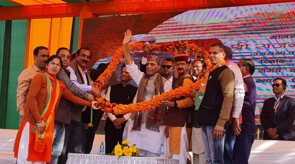 હિમાચલ પ્રદેશ ચૂંટણી 2022:  POK પર ધીરજ રાખો, બીજેપી જે કહે છે તે કરે છે, રક્ષા મંત્રી રાજનાથ સિંહનું મોટું નિવેદન