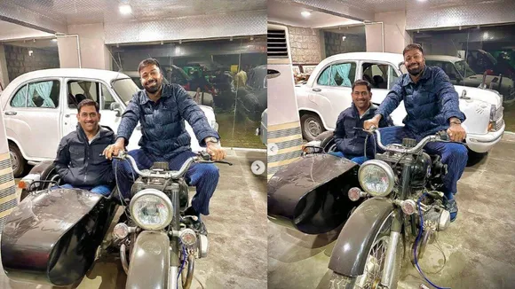 હાર્દિક પંડ્યાએ એમએસ ધોની સાથે શેર કરી તસવીર, સાક્ષીની મિત્રએ કહ્યું- આ વીરુની બસંતી નહીં નાચે