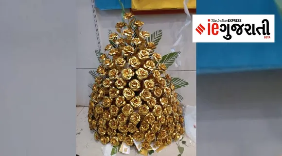 સુરત યુનિવર્સિટીના વિદ્યાર્થીઓએ વડાપ્રધાનને ભેટ આપવા સોનાના વરખનો ગુલદસ્તો તૈયાર કર્યો