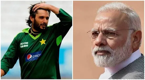 Shahid Afridi and Narendra Modi
