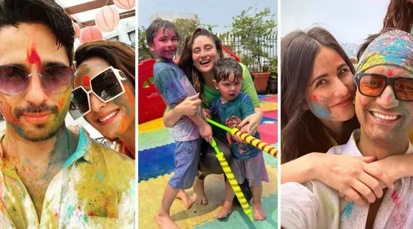 Holi 2023: સિદ્ધાર્થ-કિયારાથી લઇને કેટરીના અને વિકી કૌશલ રંગાયા એકમેકના રંગમાં