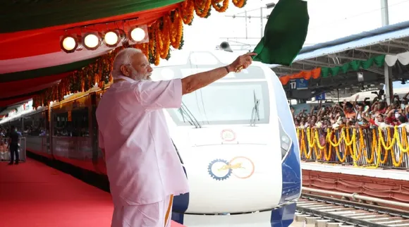 PM Narendra Modi flags off Kerala first Vande Bharat train