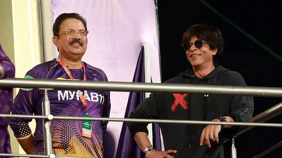 Shahrukh khan in Kolkata during KKR vs RCB