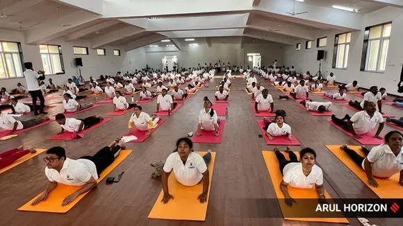 arul horizon yoga day photo