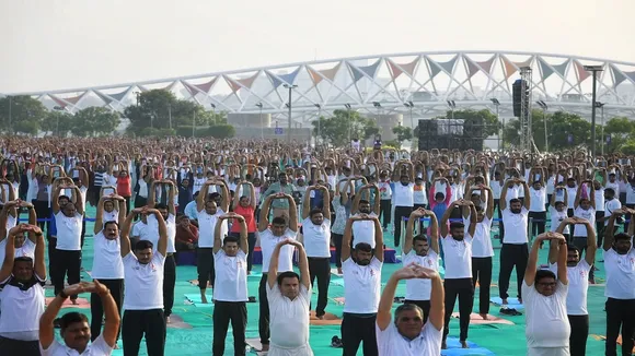 International Yoga Day 2023 | International Yoga Day 2023 Wishes | Yoga Day Photos | Ahmedabad photos