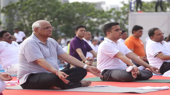 International Yoga Day 2023 | International Yoga Day 2023 Wishes | Yoga Day Photos| surat celebration photos