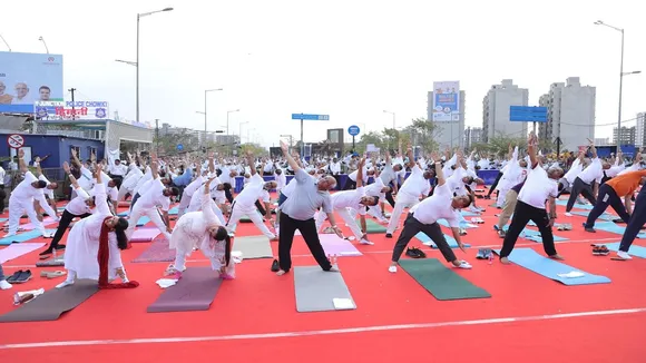 International Yoga Day 2023 | International Yoga Day 2023 Wishes | Yoga Day Photos| surat celebration photos