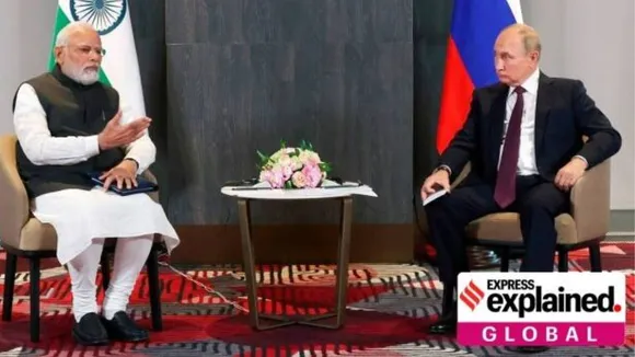 PM Modi and Russian President Putin.