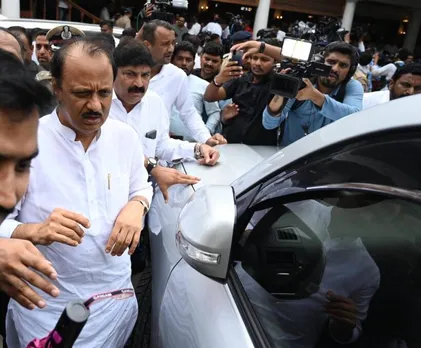 ajit pawar oath, sharad pawar, indian express