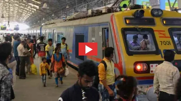 Mumbai Sayan Railway Station Accident Video