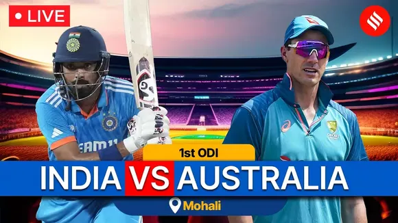 India vs Australia 1st ODI Live Score | India vs Australia | 1st ODI Live Score