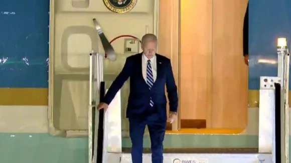 America President Joe Biden in india