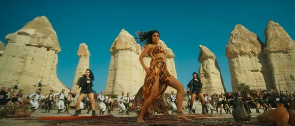 Katrina Kaif printed dress