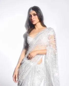 Mouni Roy hottest look in saree