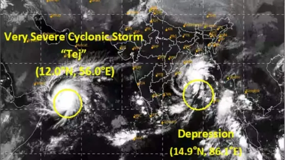 cyclone tej | odisha | west bengal | tej cyclone