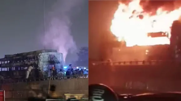 fire sleeper bus | bus fire