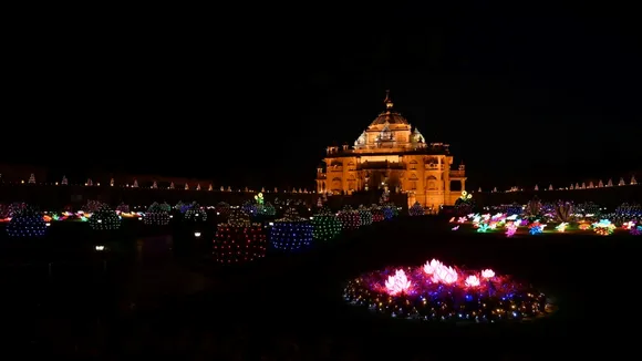 gandhinagar akshardham diwali deepotsav 2023